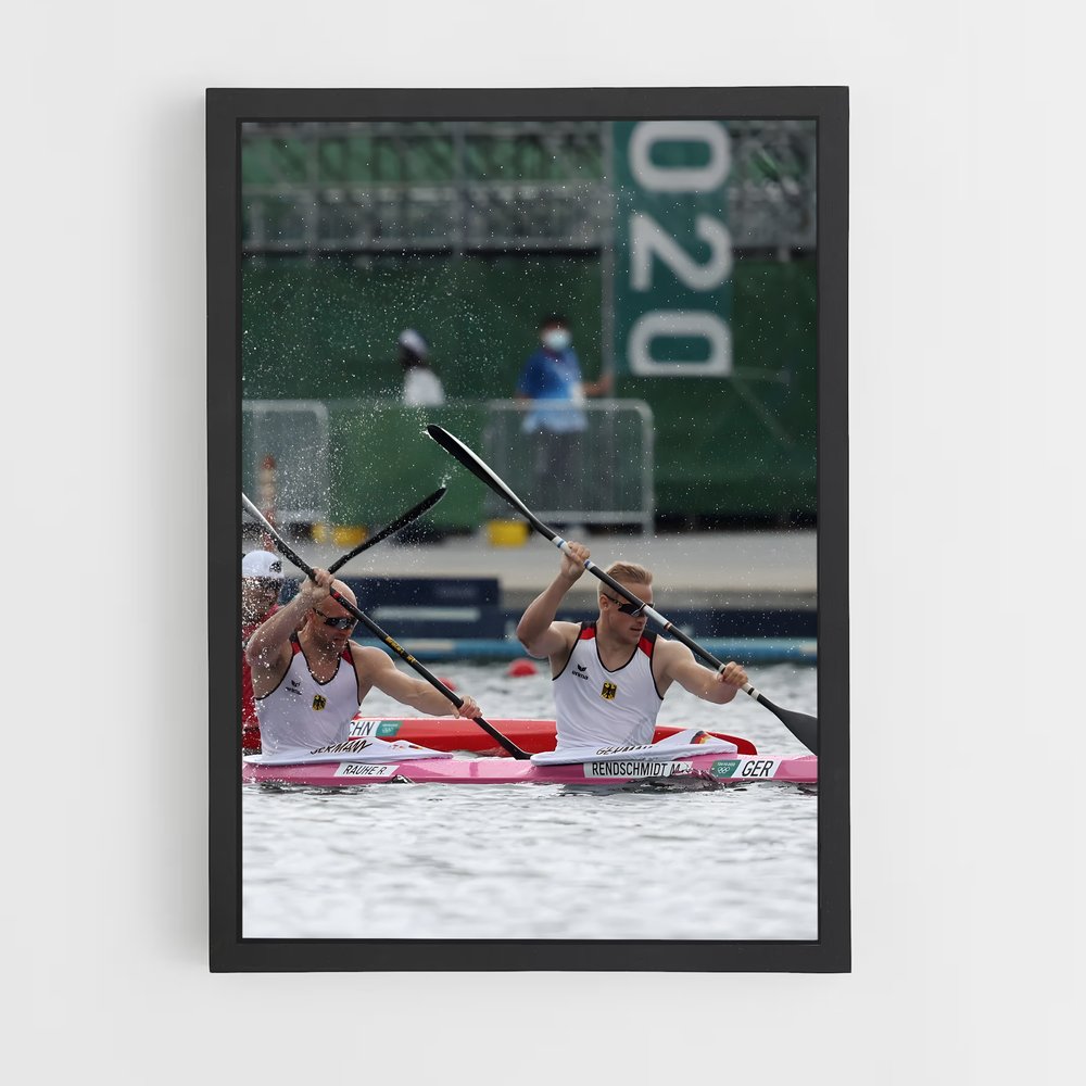 Poster Rivières de Compétition – affiche Canoë-kayak (vue 2)